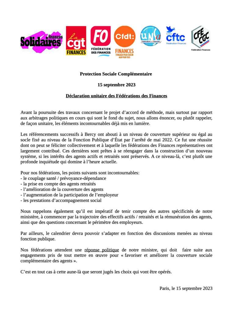 Lire la suite à propos de l’article Pour une Protection Sociale Complémentaire de haut niveau !
