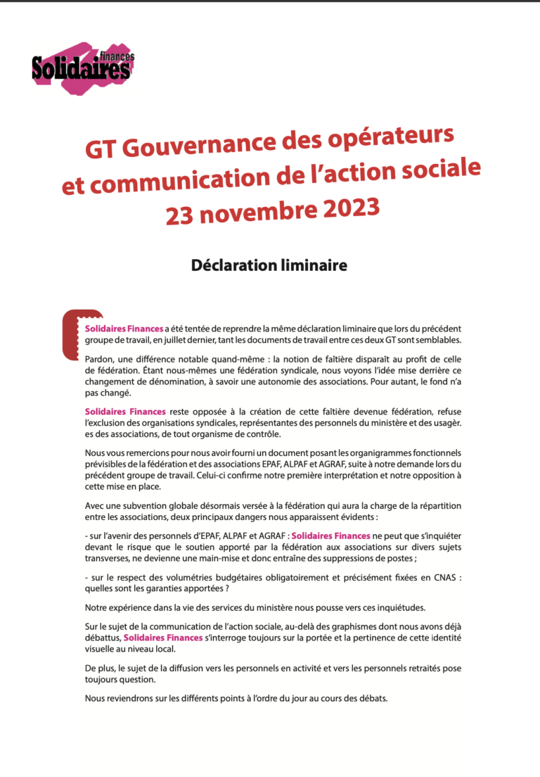 Lire la suite à propos de l’article Liminaire La gouvernance en question;