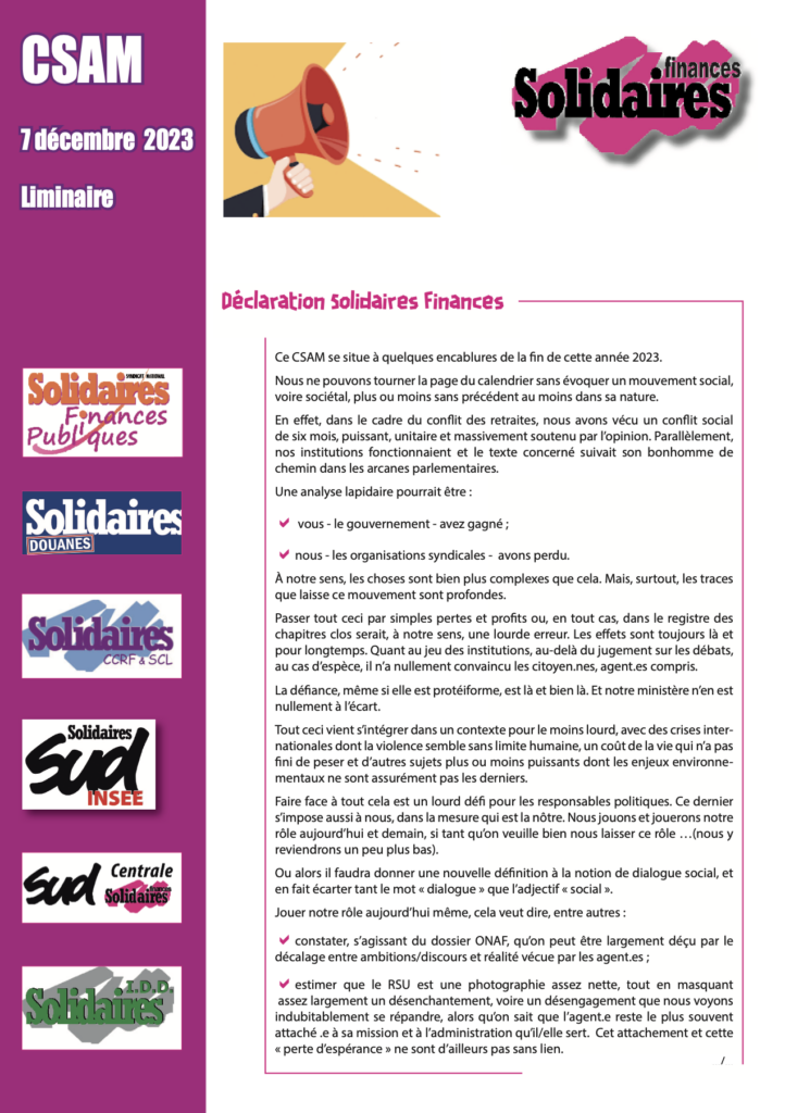 CSAM du 7 décembre 2023.