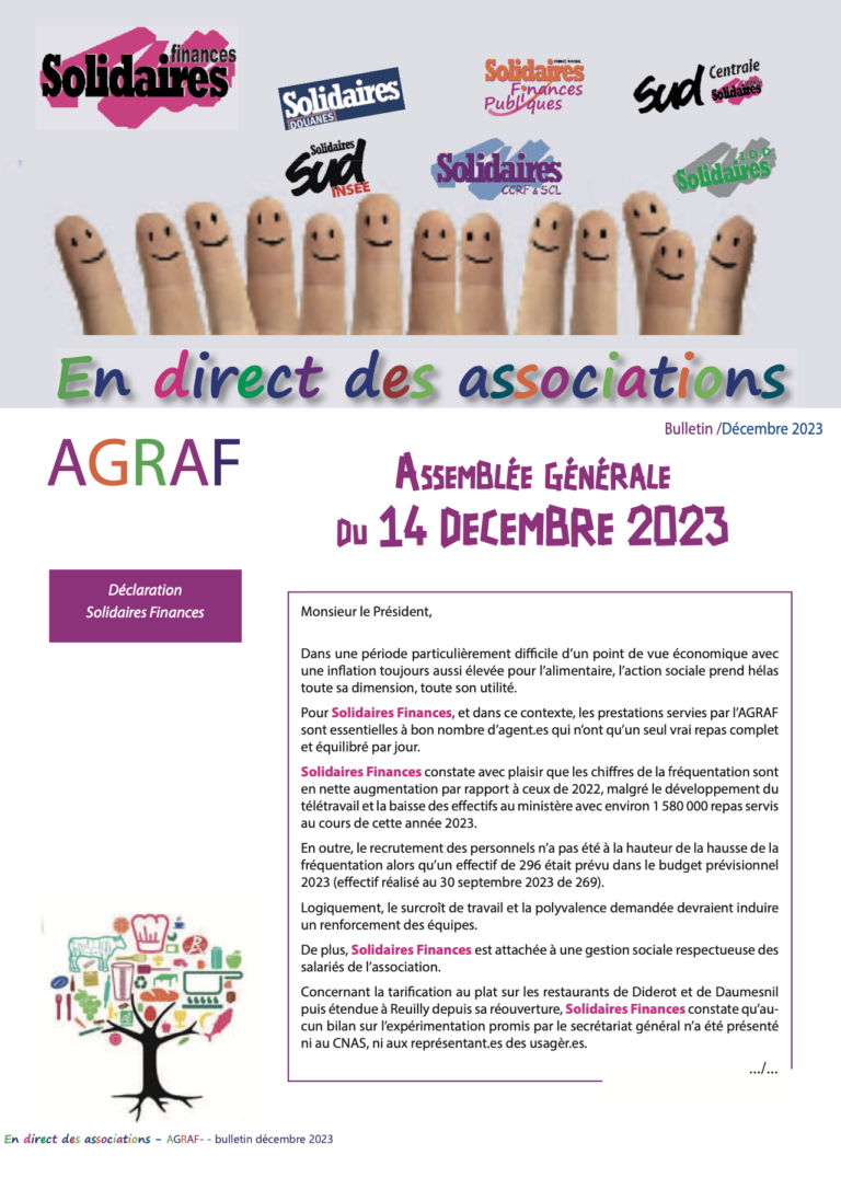Lire la suite à propos de l’article AG du 14 décembre 2023
