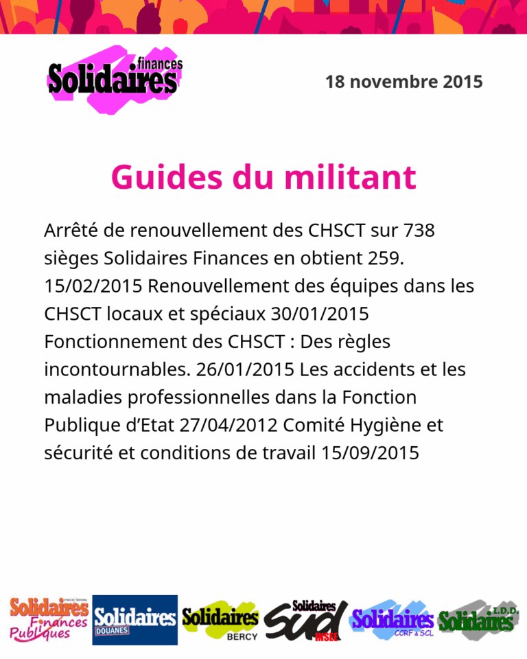 Lire la suite à propos de l’article Guides du militant