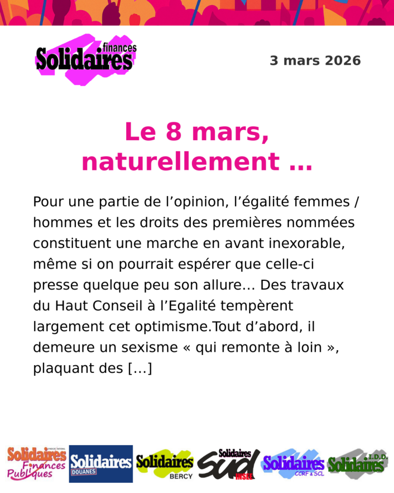 Lire la suite à propos de l’article Le 8 mars, naturellement …