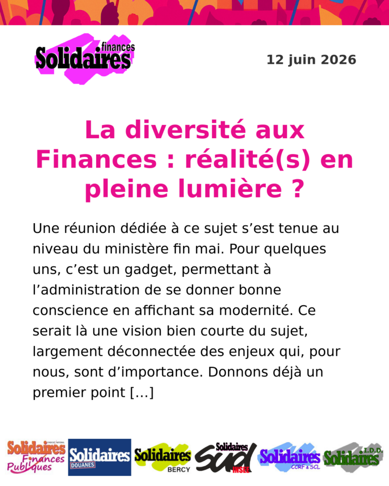 Lire la suite à propos de l’article La diversité aux Finances : réalité(s) en pleine lumière ?