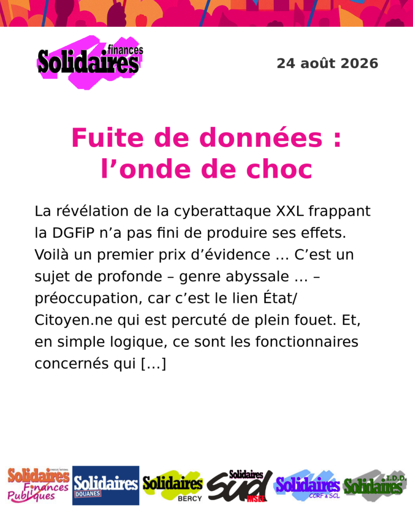 Fuite de données : l&rsquo;onde de choc